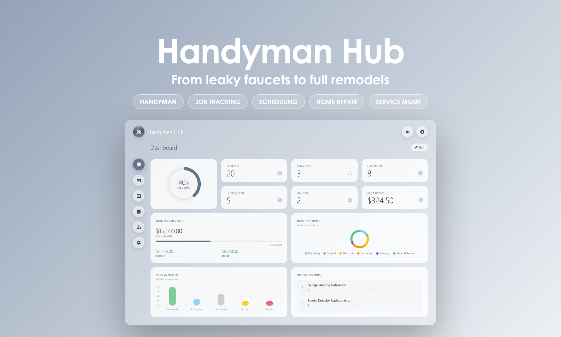 Handyman Hub - Dashboard
