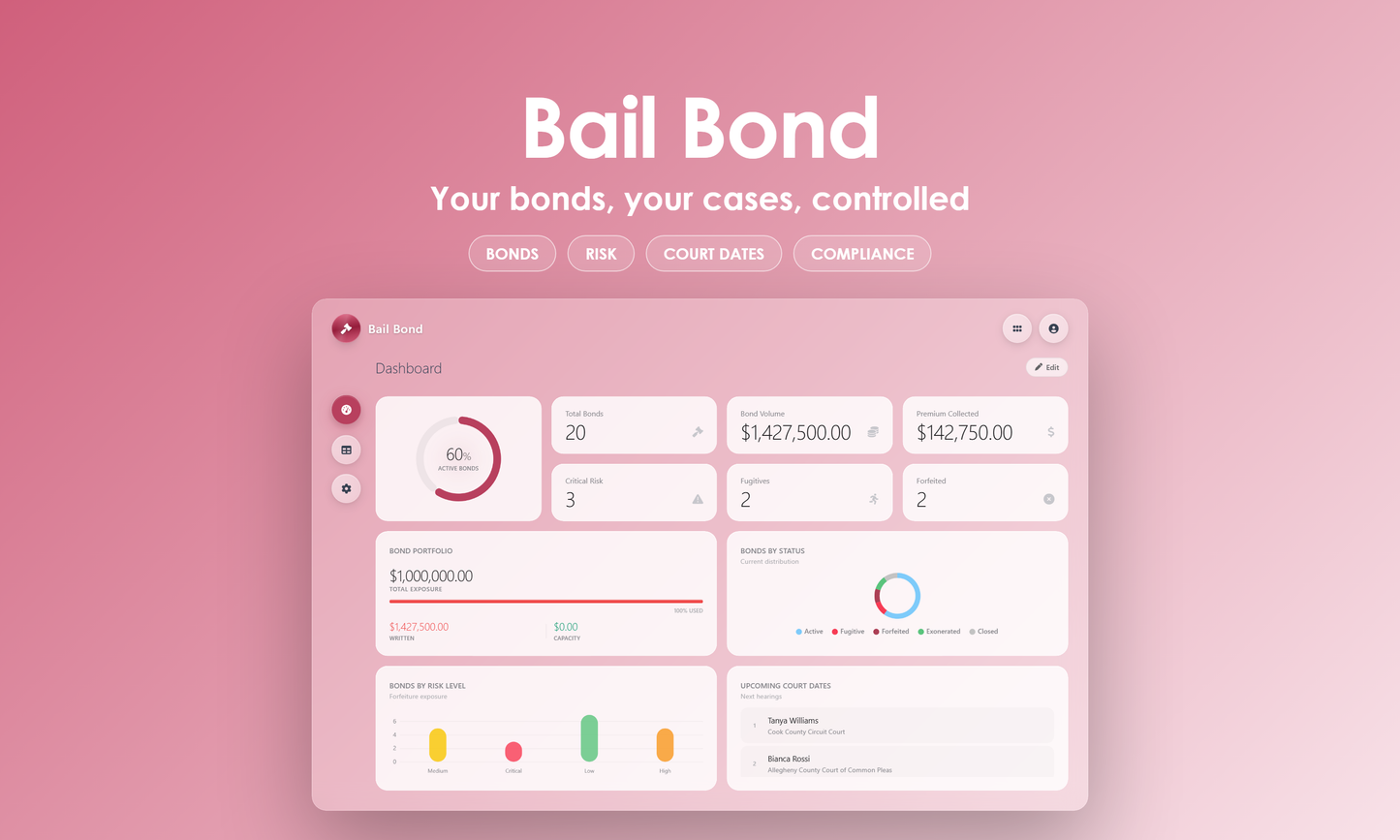 Bail Bond - Dashboard