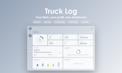 Truck Log - Dashboard