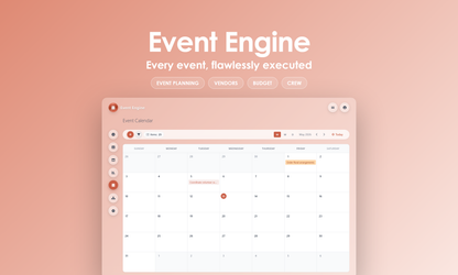Event Engine - calendar