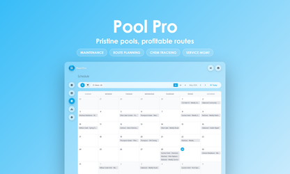 Pool Pro - Calendar