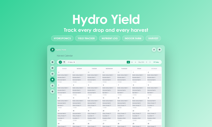 Hydro Yield - Calendar