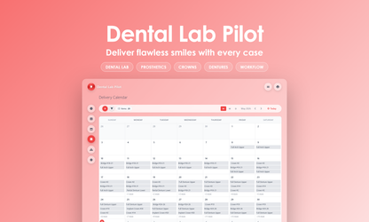Dental Lab Pilot - Calendar