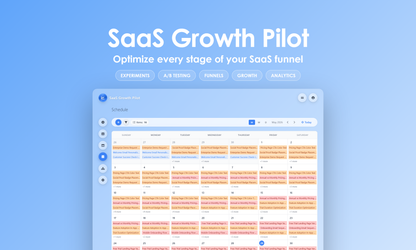 SaaS Growth Pilot - Calendar