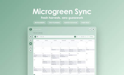 Microgreen Sync - Calendar