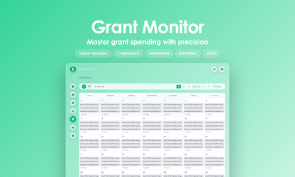Grant Monitor - Calendar
