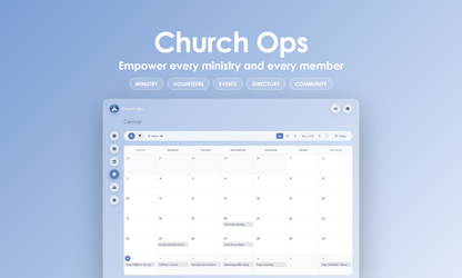 Church Ops - Calendar