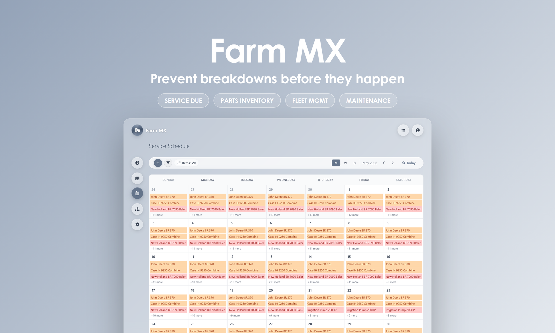 Farm MX - Calendar