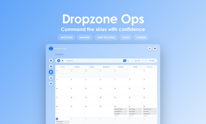 Dropzone Ops - Calendar