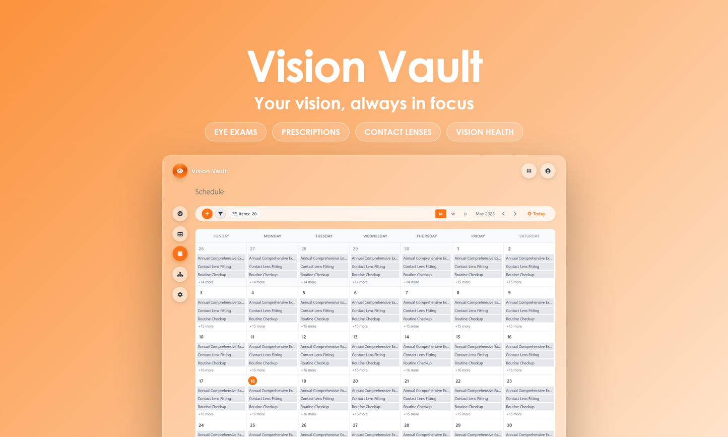 Vision Vault - Calendar