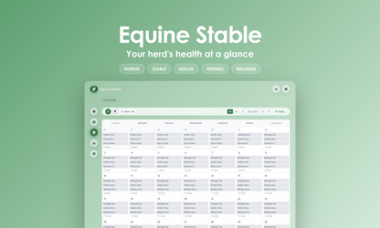 Equine Stable - Calendar