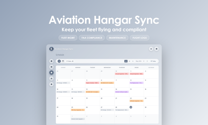Aviation Hangar Sync - Calendar