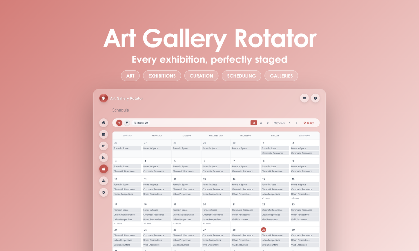 Art Gallery Rotator - Calendar