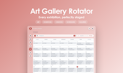 Art Gallery Rotator - Calendar