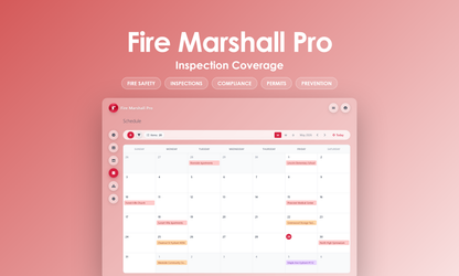 Fire Marshall Pro - Calendar