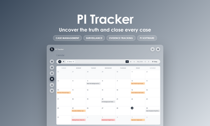 PI Tracker - Calendar