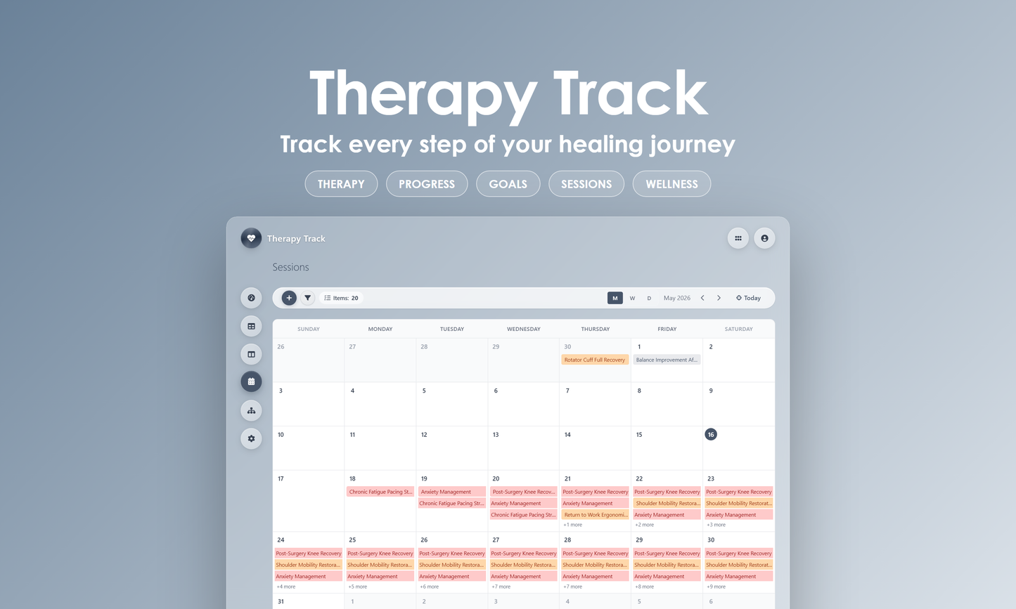 Therapy Track - Calendar