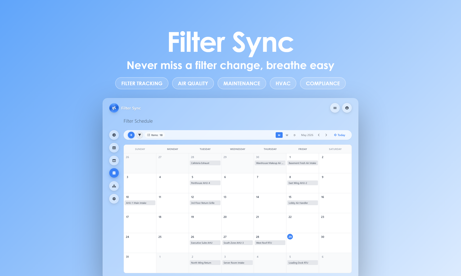 Filter Sync - Calendar