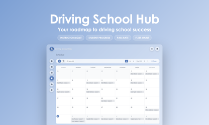 Driving School Hub - Calendar