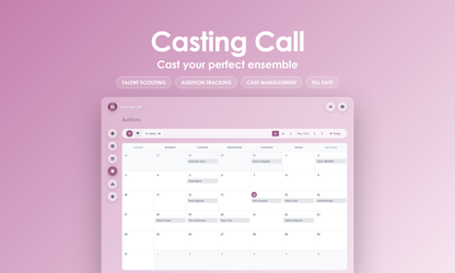Casting Call - Calendar