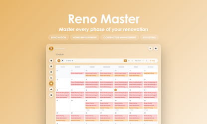 Reno Master - calendar