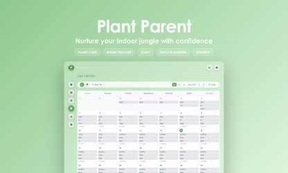 Plant Parent - Calendar