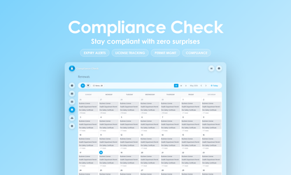 Compliance Check - Calendar