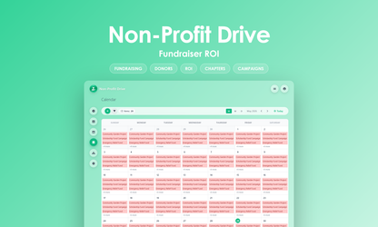 Non-Profit Drive - Calendar