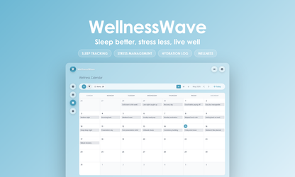 WellnessWave - Calendar