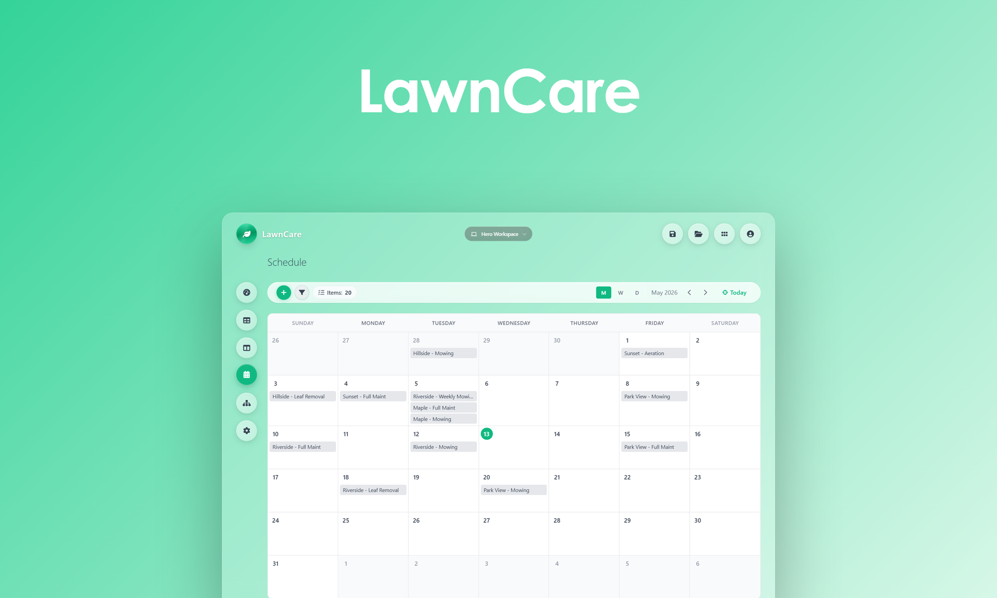 LawnCare - calendar
