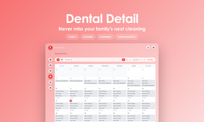 Dental Detail - Calendar