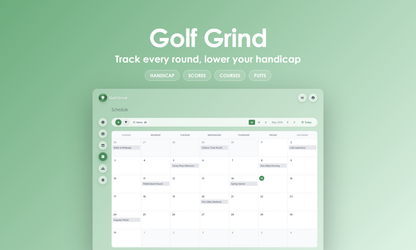 Golf Grind - Calendar