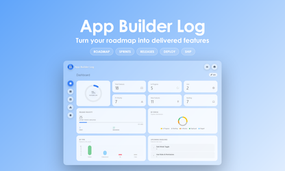 App Builder Log - Dashboard