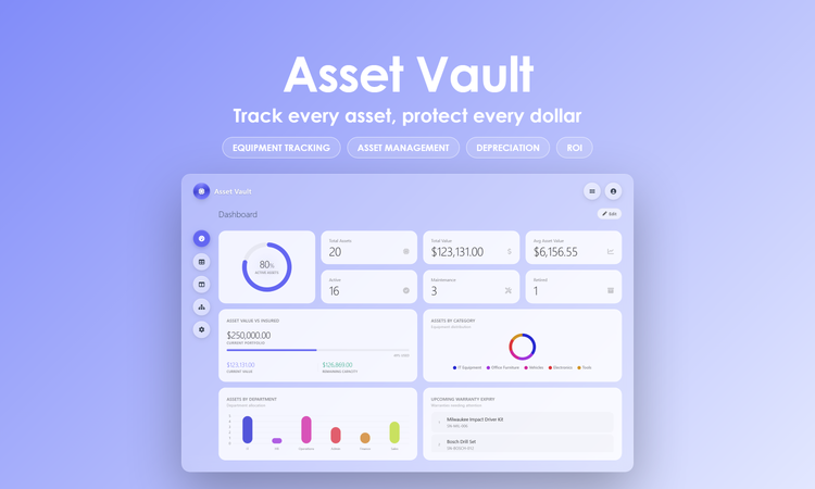 Asset Vault - Dashboard