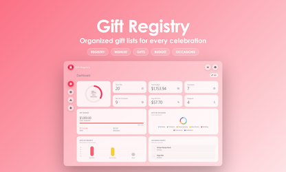 Gift Registry - Dashboard