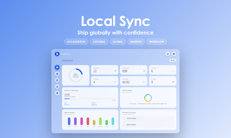 Local Sync - Dashboard