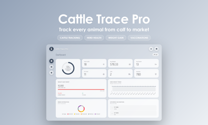 Cattle Trace Pro - Dashboard