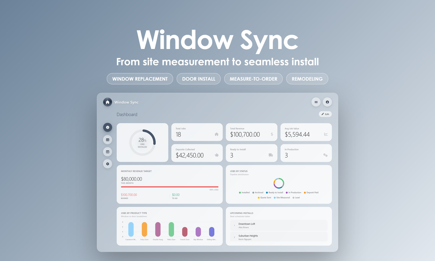 Window Sync - Dashboard