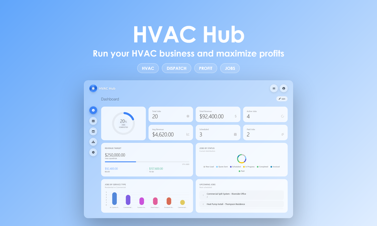 HVAC Hub - Dashboard