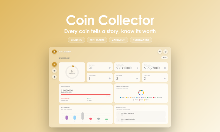 Coin Collector - Dashboard