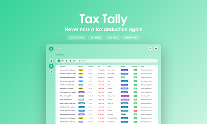 Tax Tally - Grid