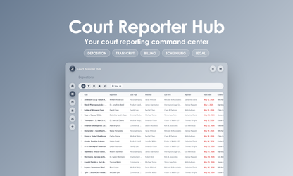 Court Reporter Hub - Grid