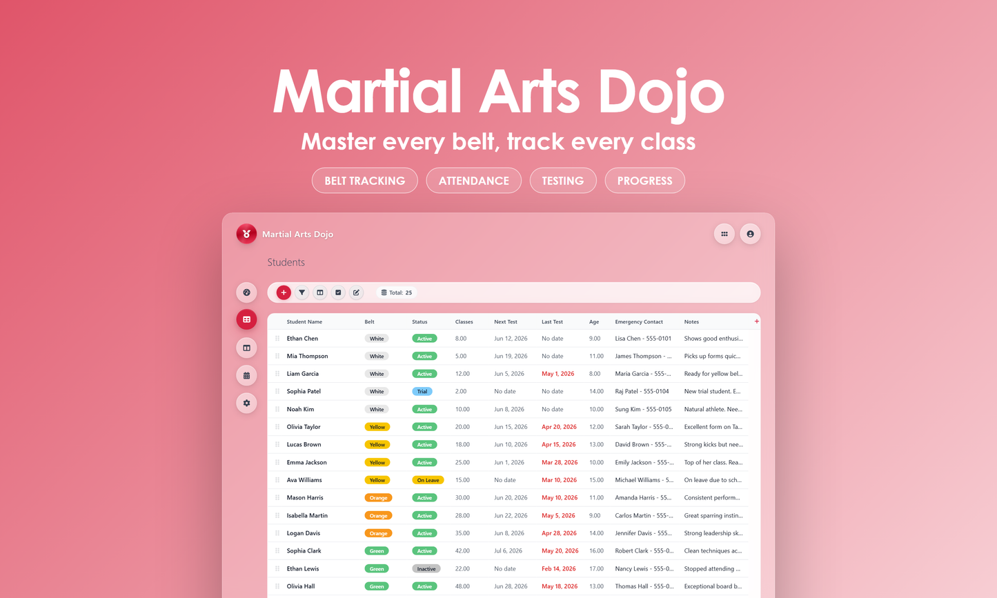Martial Arts Dojo - Grid