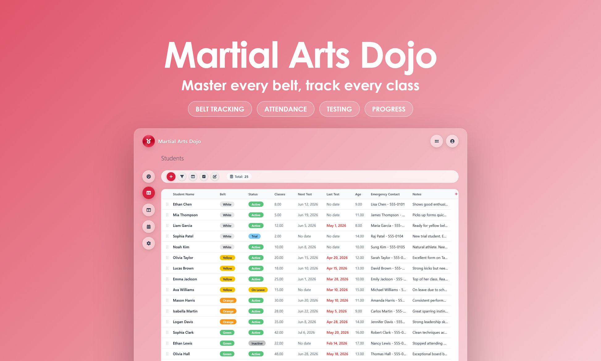 Martial Arts Dojo - Grid