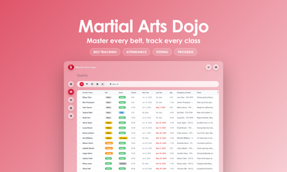 Martial Arts Dojo - Grid