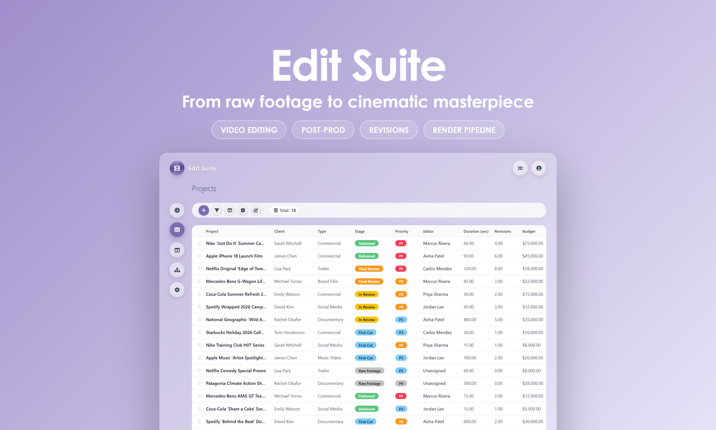 Edit Suite - Grid