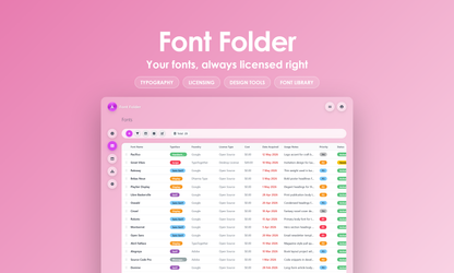 Font Folder - Grid