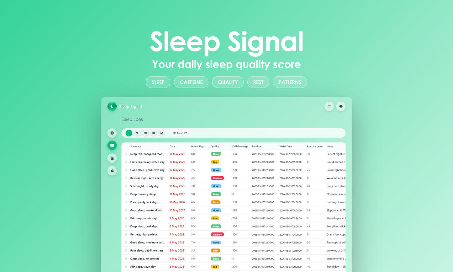 Sleep Signal - Grid