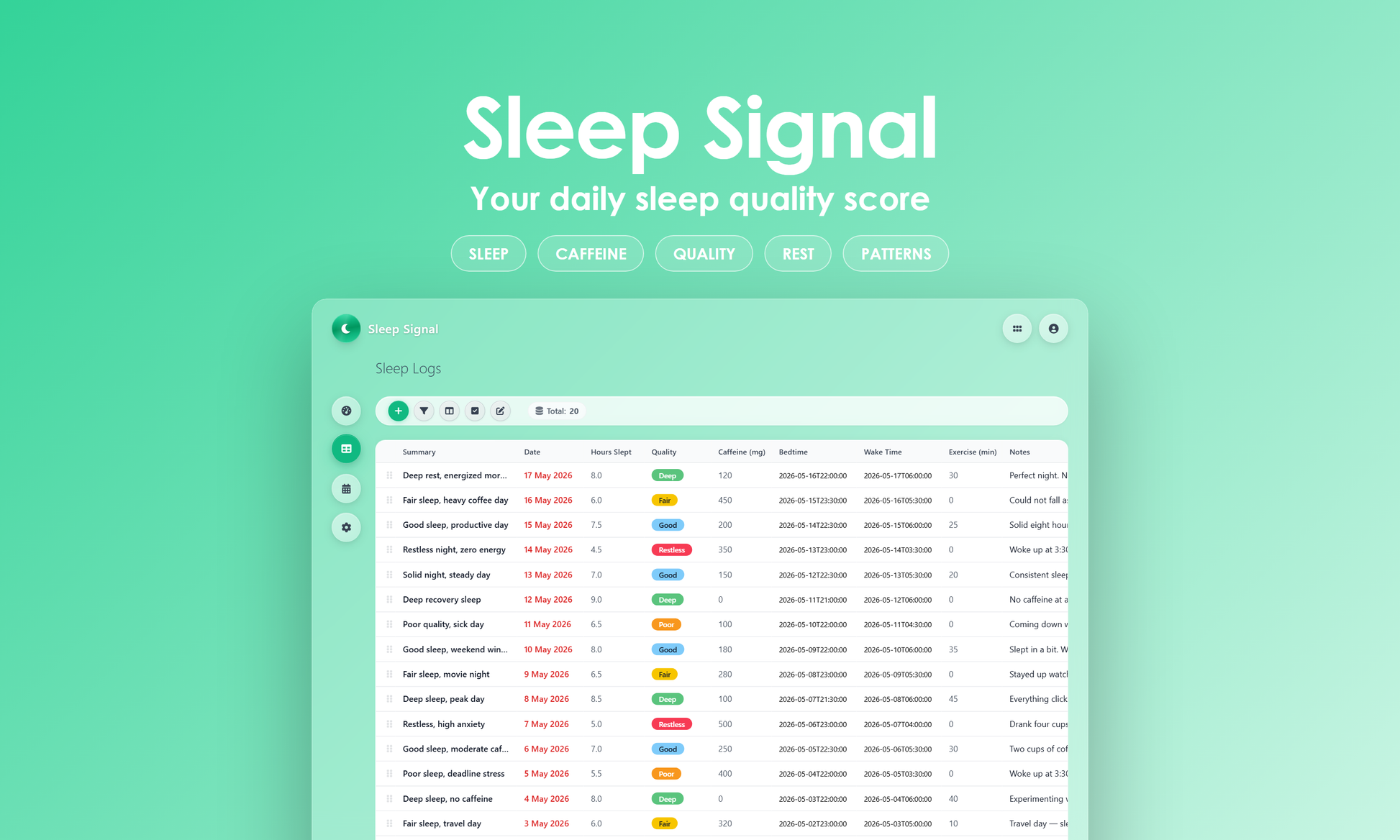 Sleep Signal - Grid