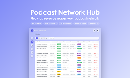 Podcast Network Hub - Grid